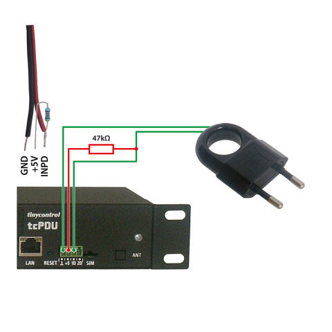 230 V AC mains voltage presence sensor