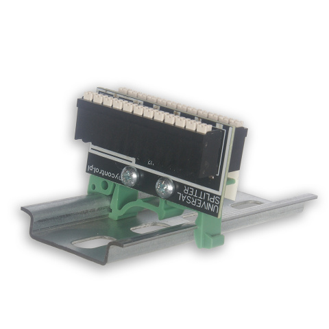 Universal DIN rail-mounted splitter