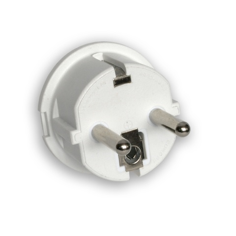 EU plug to C13 socket angle converter