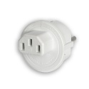 EU plug to C13 socket angle converter